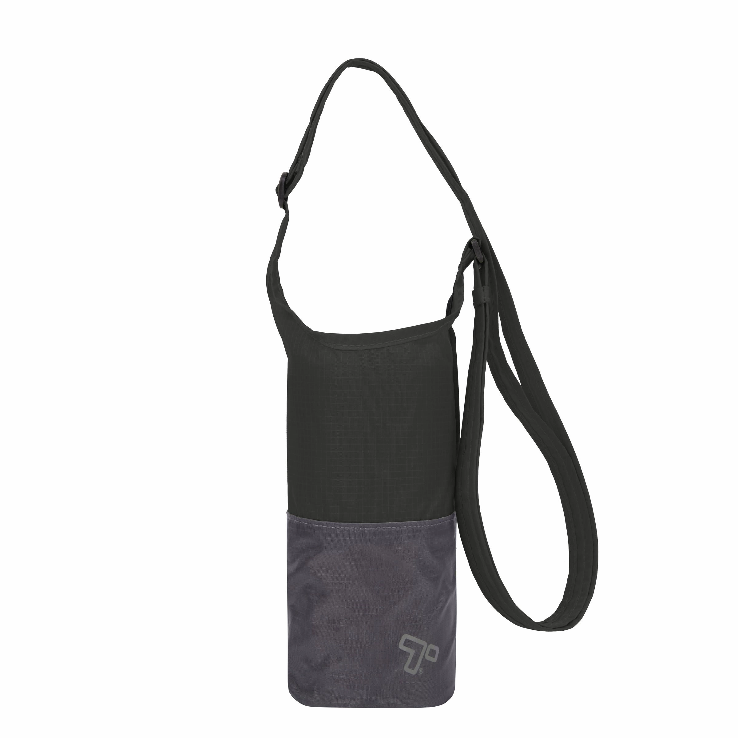 Travelon Packable Water Bottle Tote - Black/Gray