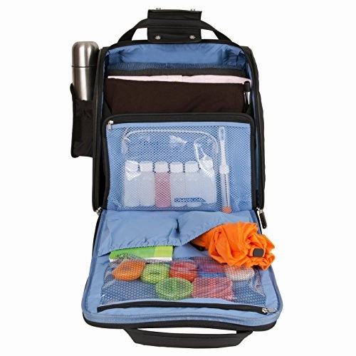 Travelon Wheeled Underseat Carry-On With Back-Up Bag, Black, One Size