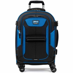 Travelpro Bold 21 Carry-On, Expandable Spinner Luggage With Easy-Access Tablet Sleeve, Blue/Black