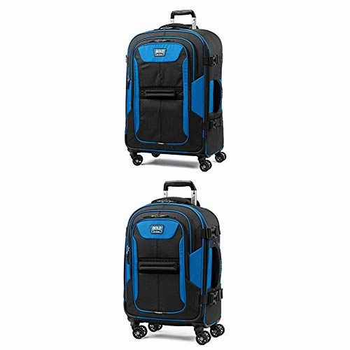 Travelpro Bold Expandable Spinner Luggage (21" Carry-on   26"Checked-Medium, Blue/Black)
