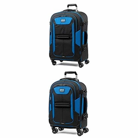 Travelpro Bold Expandable Spinner Luggage (21" Carry-on   26"Checked-Medium, Blue/Black)
