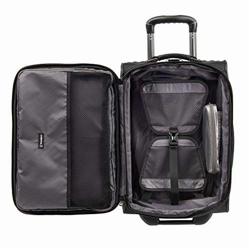 Travelpro Crew Expert Global Carry-on Expandable Rollaboard, Jet Black