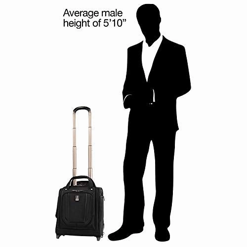 Travelpro Crew Versapack Rolling Underseat Carry-on, Jet Black