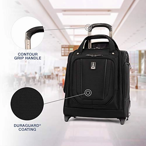Travelpro Crew Versapack Rolling Underseat Carry-on, Jet Black
