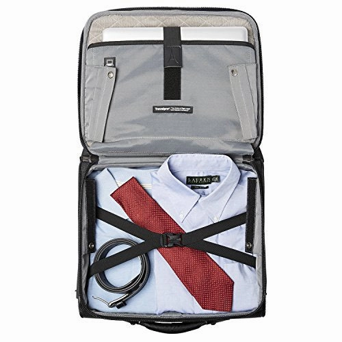 Travelpro Luggage Crew 11 16" Carry-On Rolling Tote Suitcase, Black