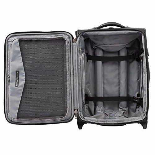 Travelpro Luggage Crew 11 20" Carry-on Expandable Business Plus Rollaboard w/USB Port, Black