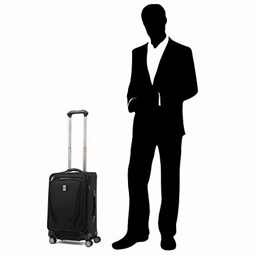 Travelpro Luggage Crew 11 20" Carry-on International Spinner w/USB Port, Black