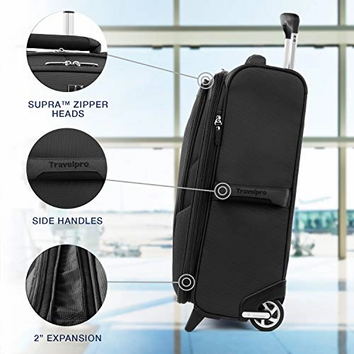 Travelpro Luggage Expandable Carry-On, Black