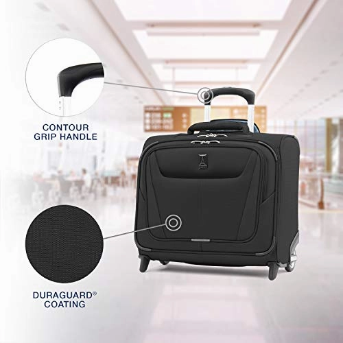 Travelpro Luggage Maxlite 5 16" Lightweight Carry-on Rolling Tote Suitcase, Black
