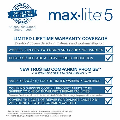 Travelpro Luggage Maxlite 5 Lightweight Expandable Suitcase , Black