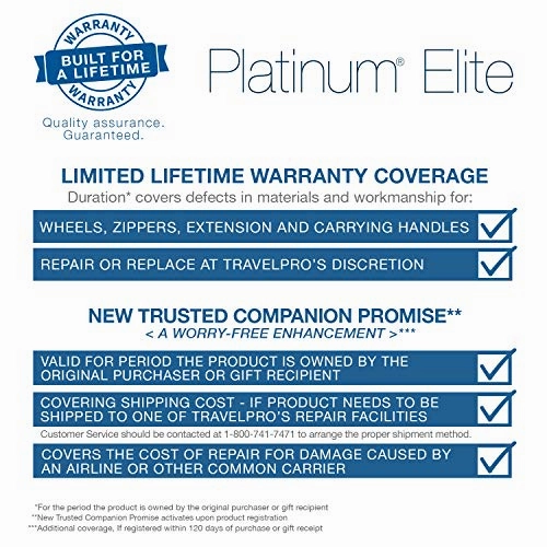 Travelpro Luggage Platinum Elite 20" Carry-on Intl Expandable Rollaboard w/USB Port, Shadow Black