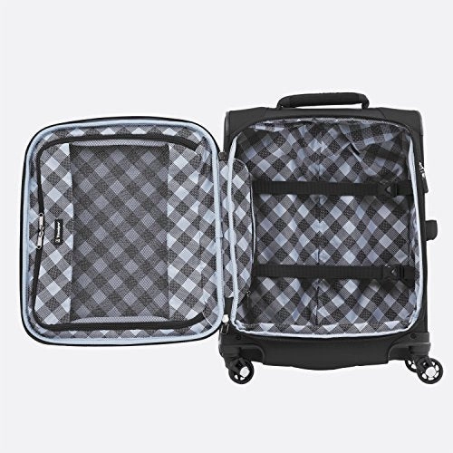 Travelpro Maxlite 5 | 4-PC Set | Int'l Carry-On, 25" & 29" Exp. Spinners with Travel Pillow (Black)