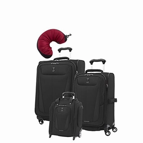 Travelpro Maxlite 5 | 4-Pc Set | Underseater, 21" Carry-On & 25" Exp. Spinners With Travel Pillow