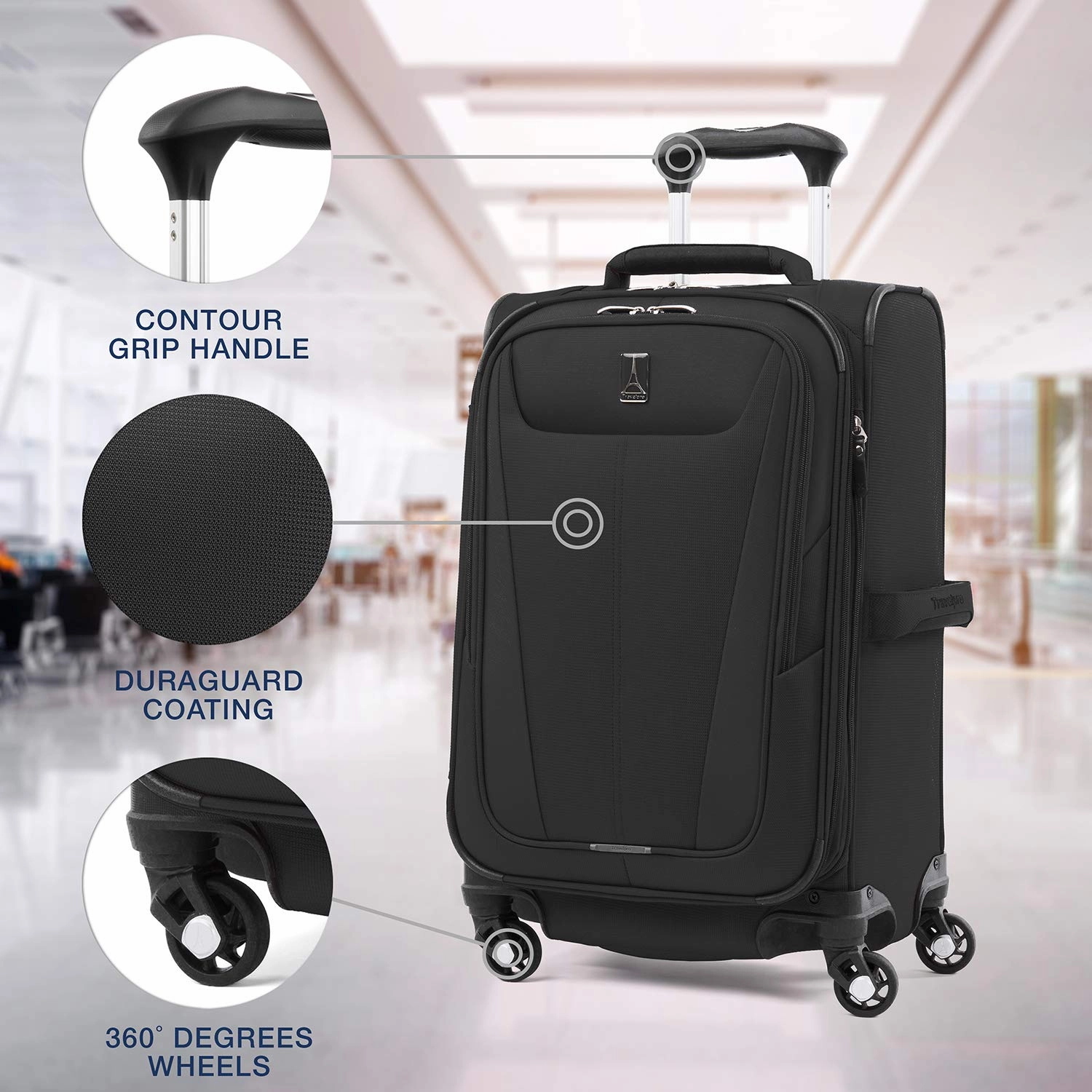 Travelpro Maxlite 5 Carry-On 21-Inch 4-Wheel Softside Luggage