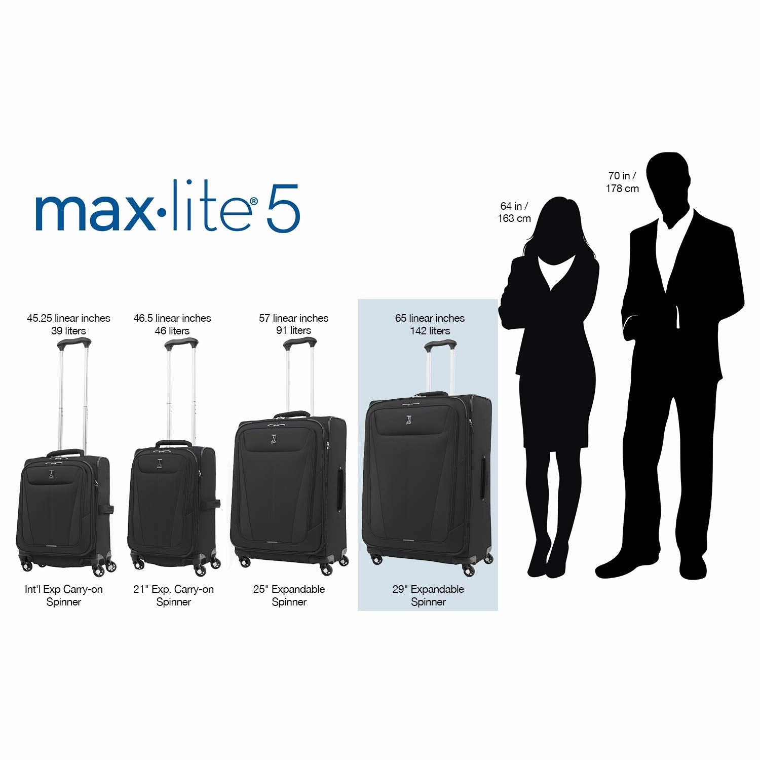 Travelpro Maxlite 5 Checked-Large 29-Inch 4-Wheel Softside Luggage