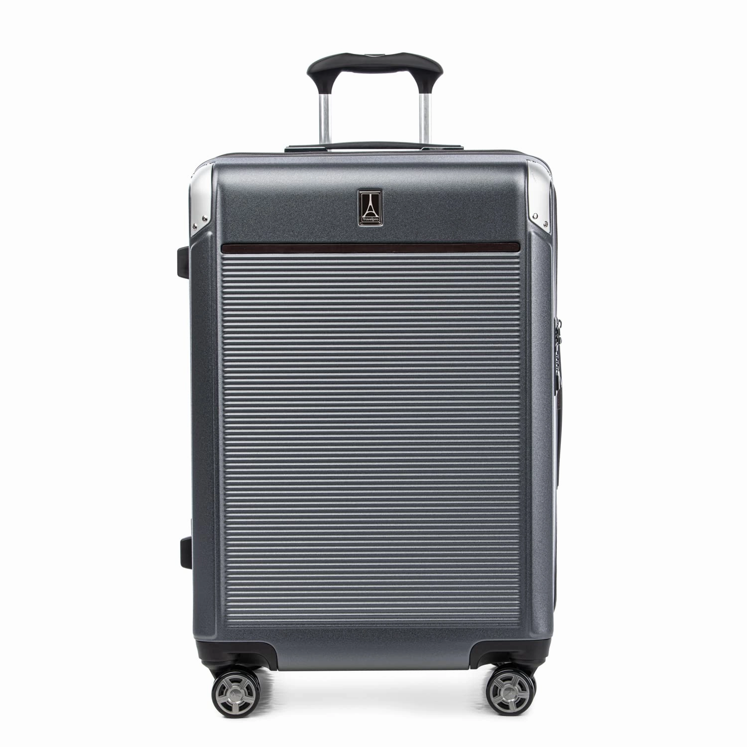 Travelpro Platinum Elite Checked Medium 25-Inch Hardside Expandable Spinner Wheel Luggage TSA Lock Hard Shell Polycarbonate Suitcase