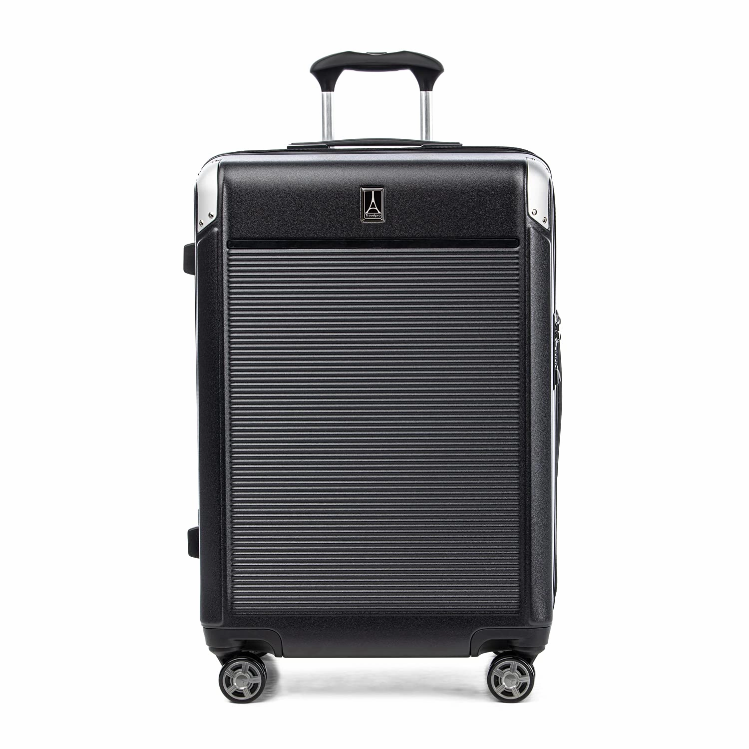 Travelpro Platinum Elite Checked Medium 25-Inch Hardside Expandable Spinner Wheel Luggage TSA Lock Hard Shell Polycarbonate Suitcase