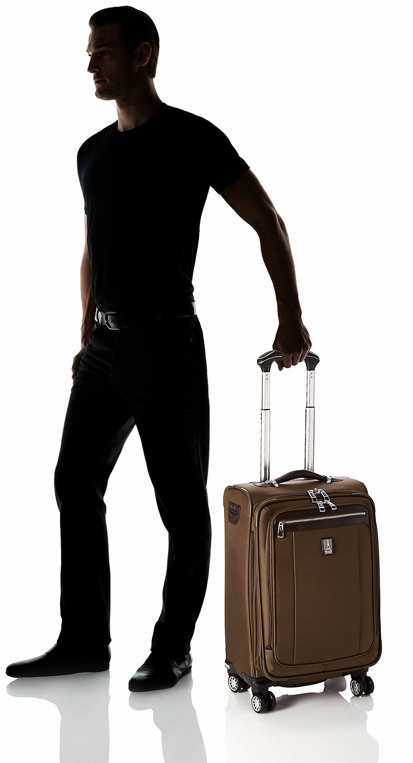 Travelpro PlatinumMagna2 Carry-On Expandable Spinner Suiter Suitcase, 21-in., Olive