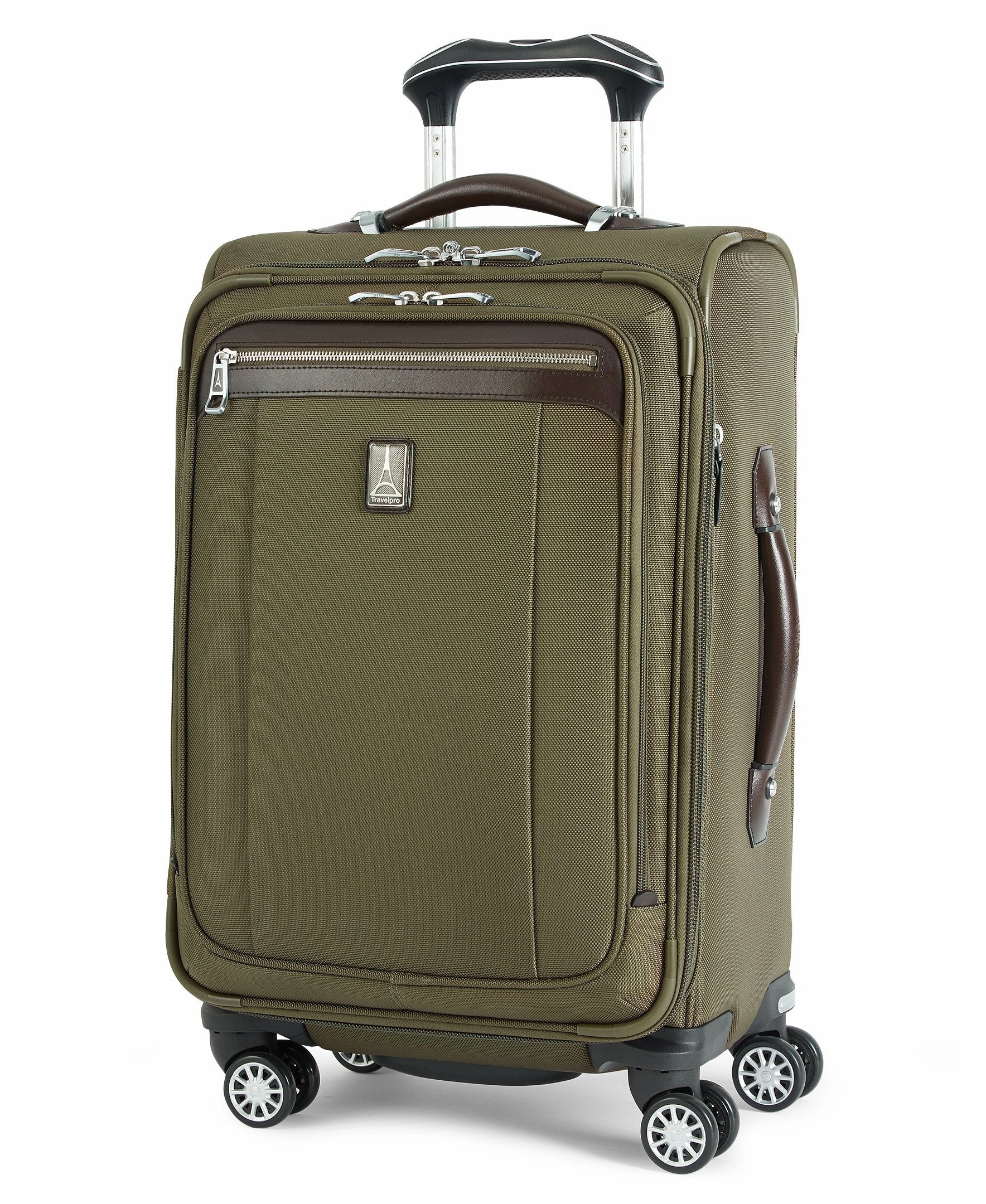 Travelpro PlatinumMagna2 Carry-On Expandable Spinner Suiter Suitcase, 21-in., Olive