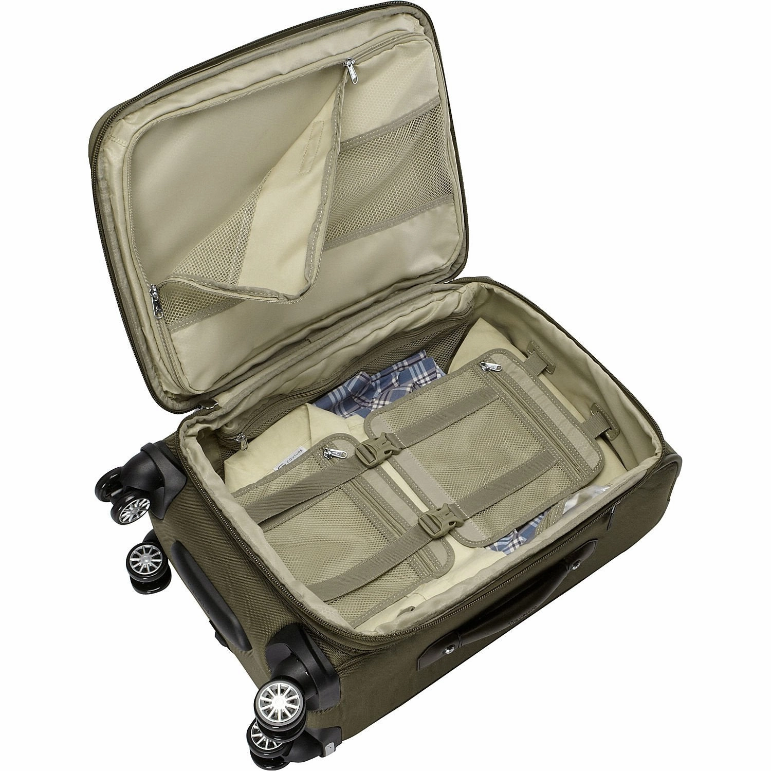 Travelpro PlatinumMagna2 Carry-On Expandable Spinner Suiter Suitcase, 21-in., Olive