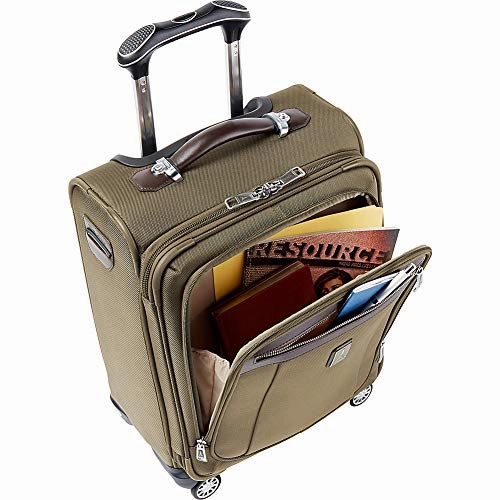 Travelpro PlatinumMagna2 International Carry-On Expandable Spinner Carry-On Suitcase, 20-in., Olive