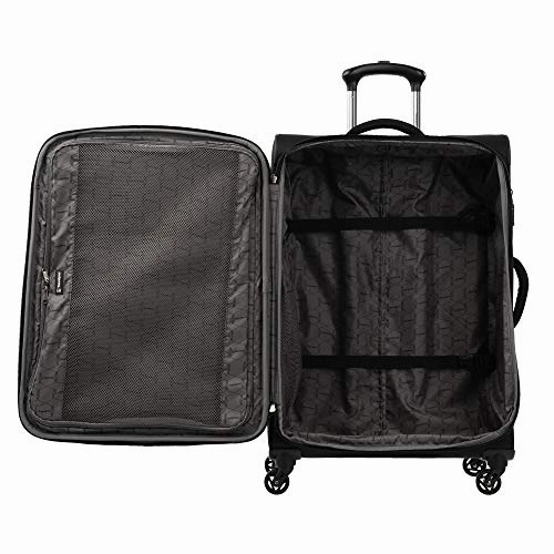 Travelpro TourGo Carry on and Checked Medium Spinner Luggage Set, Black