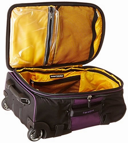 Travelpro Tpro Bold 2.0 22 Inch Expandable Rollaboard, Black/Purple, One Size