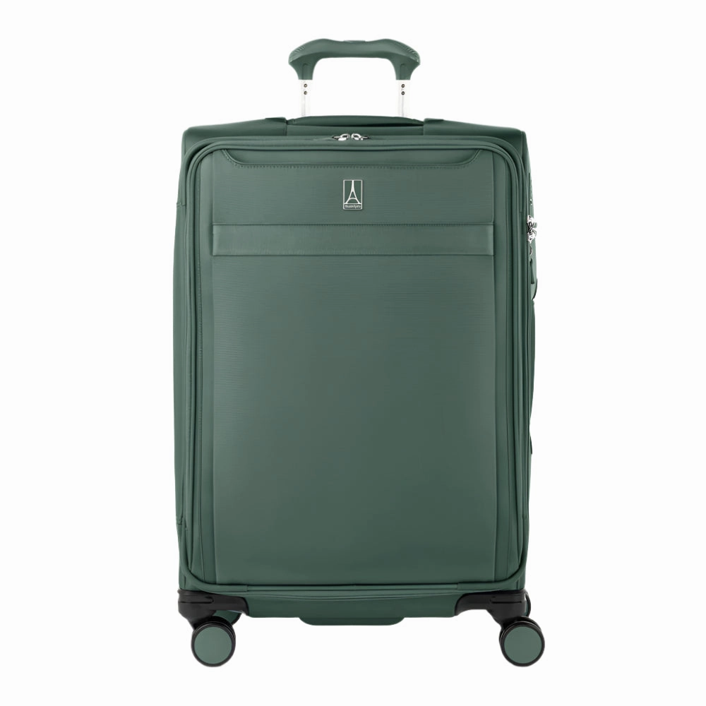 Travelpro Versapack   Lightweight Softside Expandable 25-Inch Medium Checked Spinner Suitcase