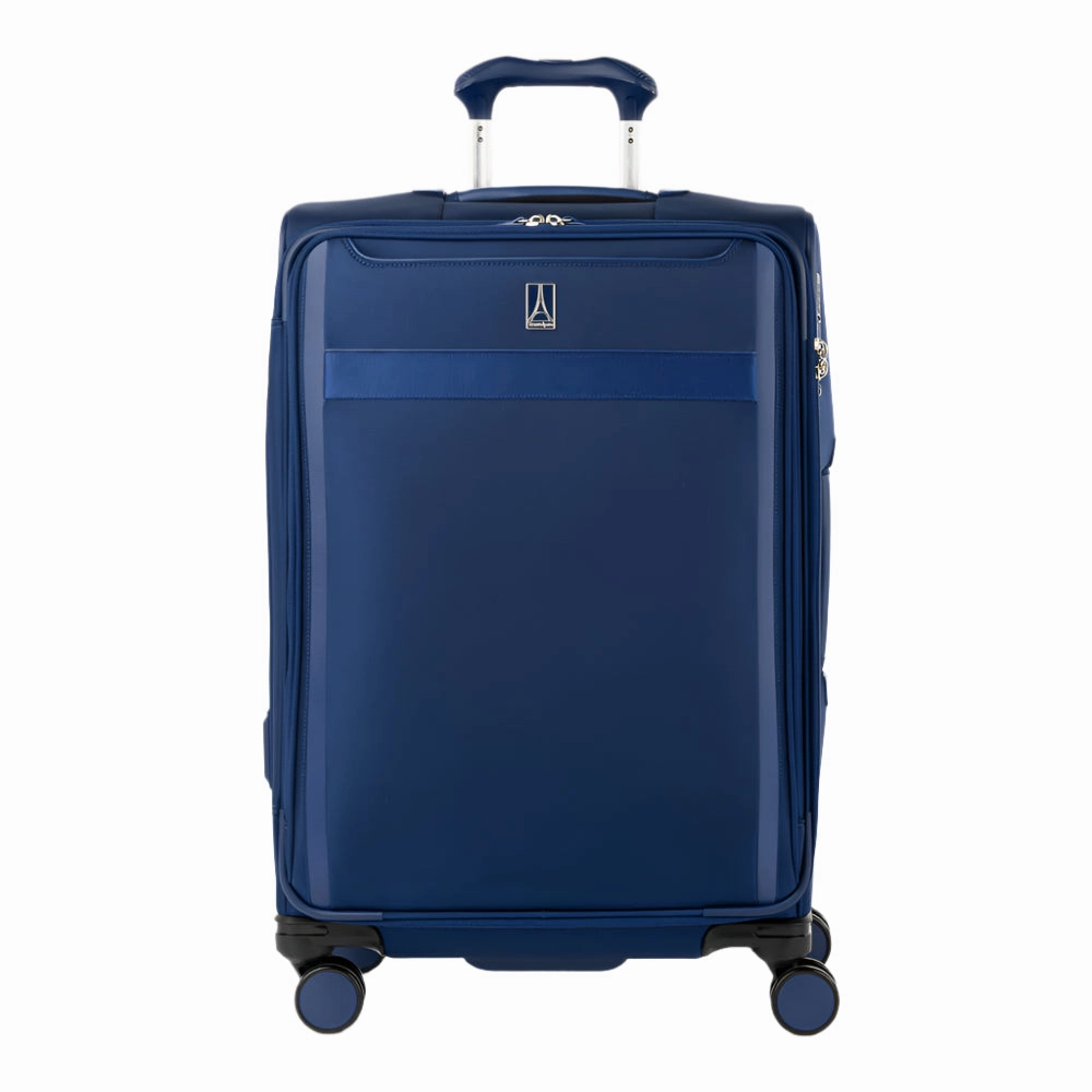 Travelpro Versapack   Lightweight Softside Expandable 25-Inch Medium Checked Spinner Suitcase