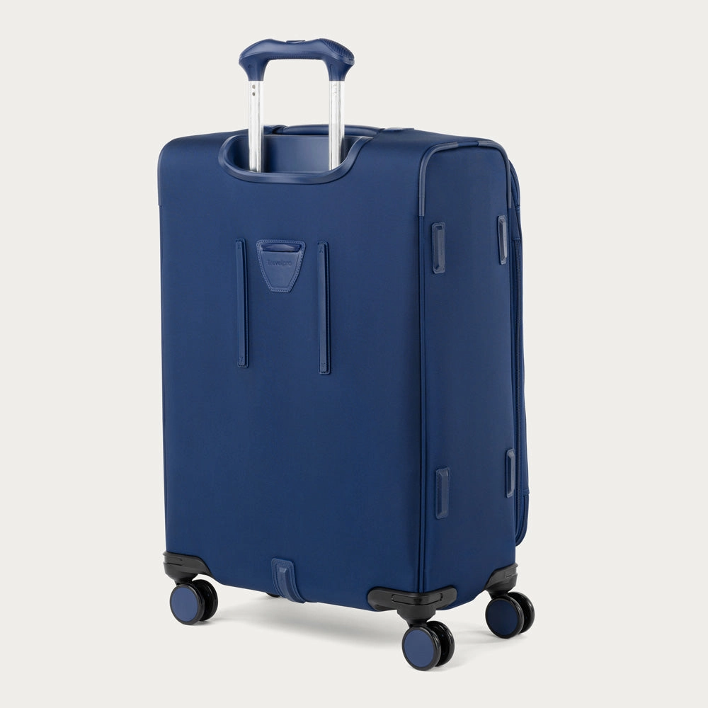 Travelpro Versapack   Lightweight Softside Expandable 25-Inch Medium Checked Spinner Suitcase