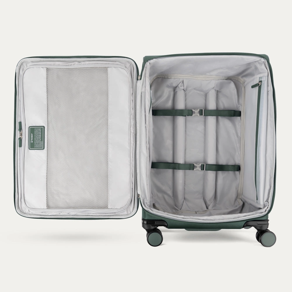 Travelpro Versapack   Lightweight Softside Expandable 25-Inch Medium Checked Spinner Suitcase