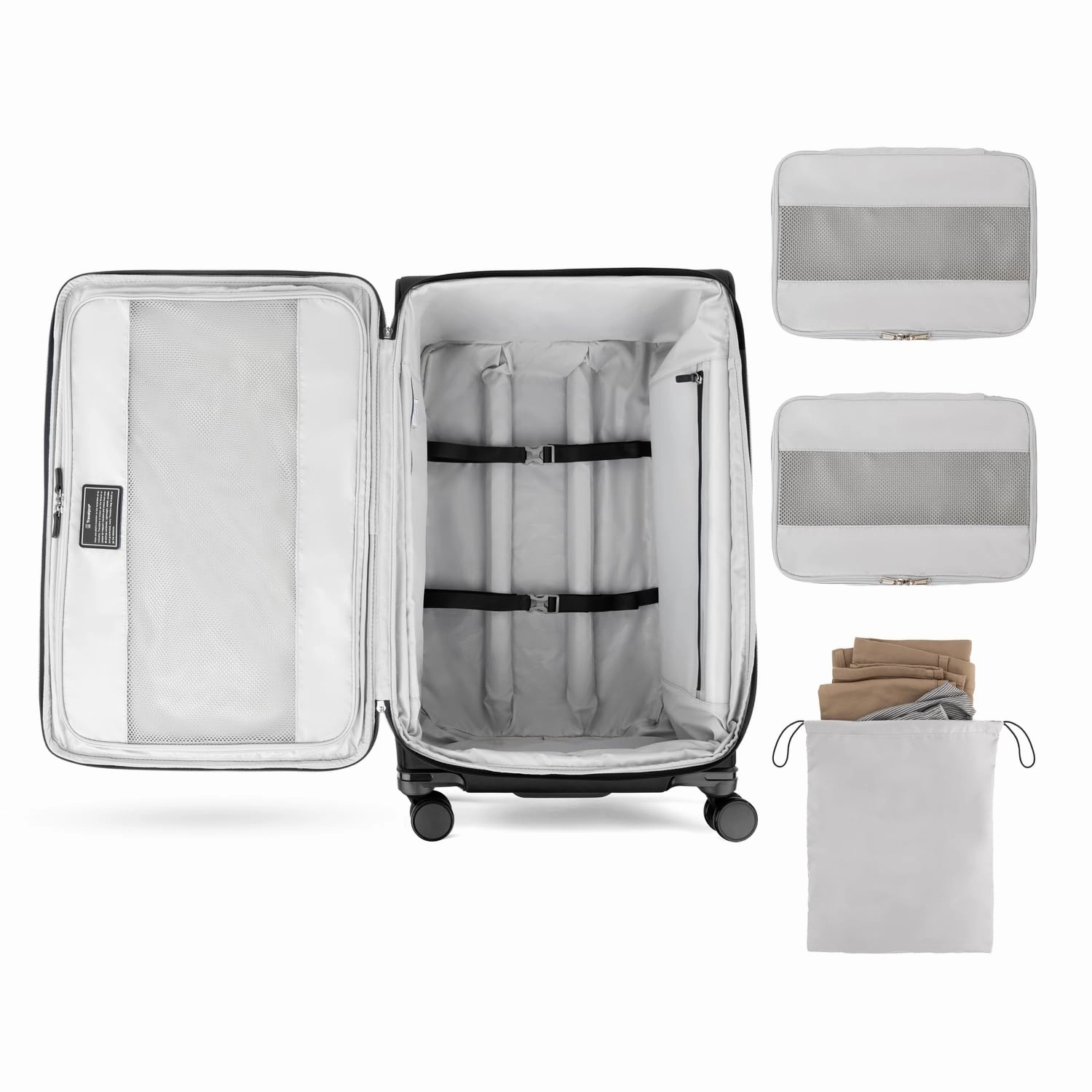 Travelpro Versapack   Lightweight Softside Expandable 29-Inch Large Checked Spinner Suitcase