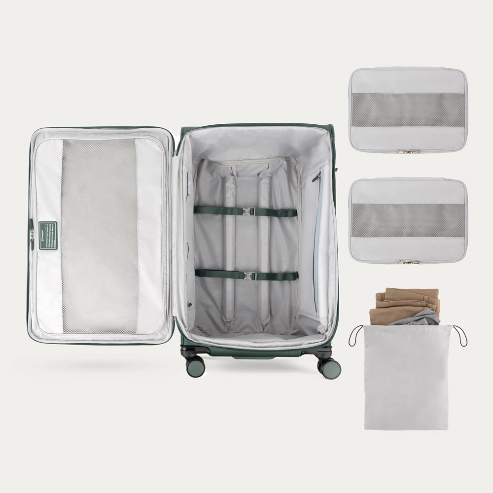 Travelpro Versapack   Lightweight Softside Expandable 29-Inch Large Checked Spinner Suitcase