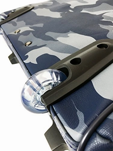 Trendy Flyer 20"L Computer/Laptop Bag Tote Duffel Rolling Wheel Case Purse Carry Camo Blue