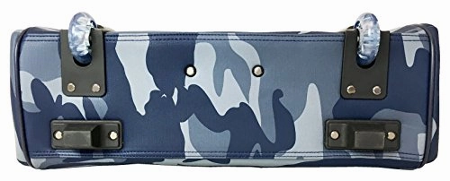 Trendy Flyer 20"L Computer/Laptop Bag Tote Duffel Rolling Wheel Case Purse Carry Camo Blue