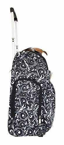 Trendy Flyer Duffel/Tote Bag Gym Luggage Case Wheel Purse Damask