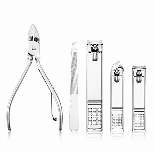 Tseoa Manicure, Pedicure Kit, Nail Clippers Set Of 12Pcs, Professional Grooming Kit, Nail Tools