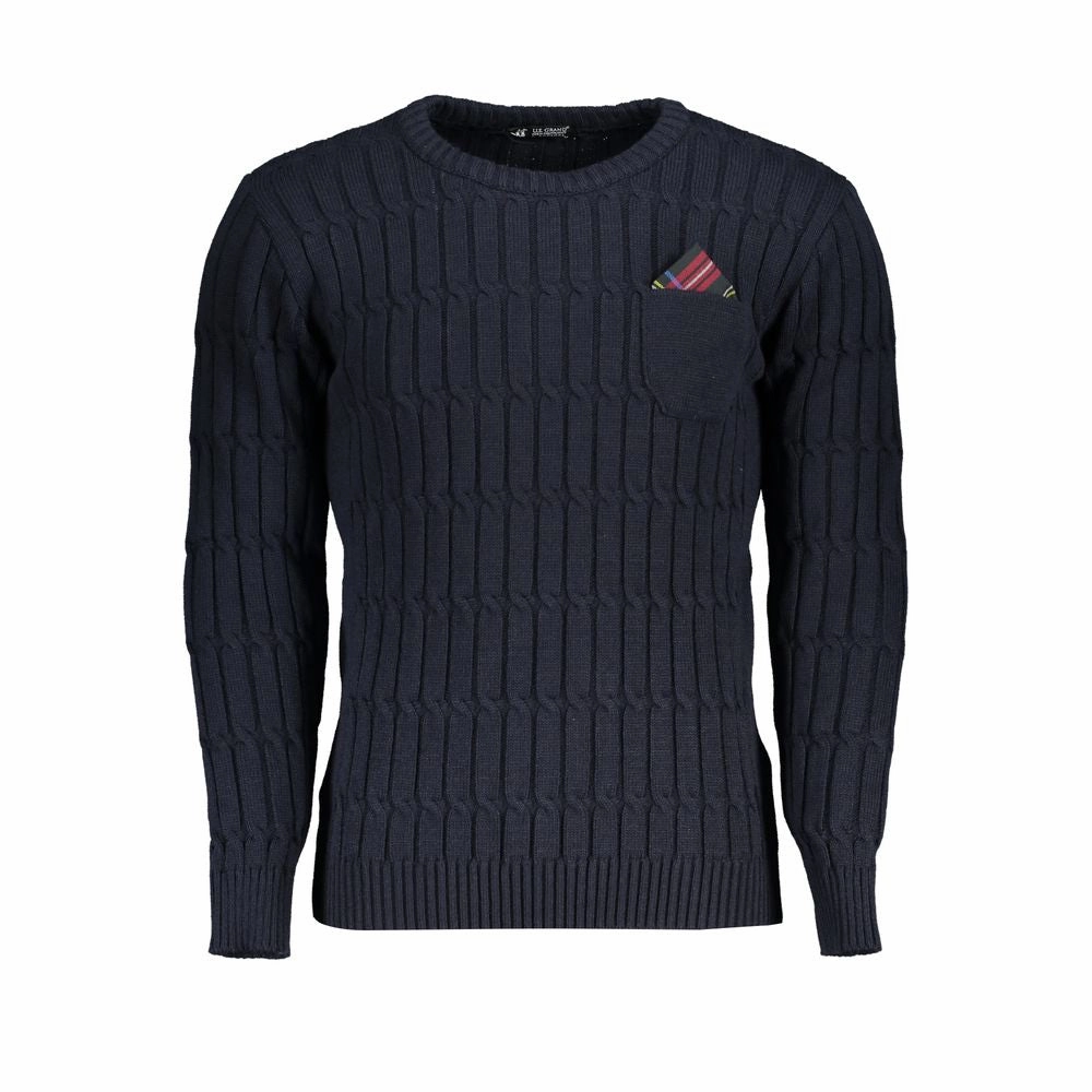 U.S. Grand Polo Elegant Twisted Crew Neck Men's Sweater winter sweaters outlet