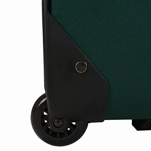 U.S. Traveler Hillstar Carry-On Expandable Rolling Luggage Set, Forest