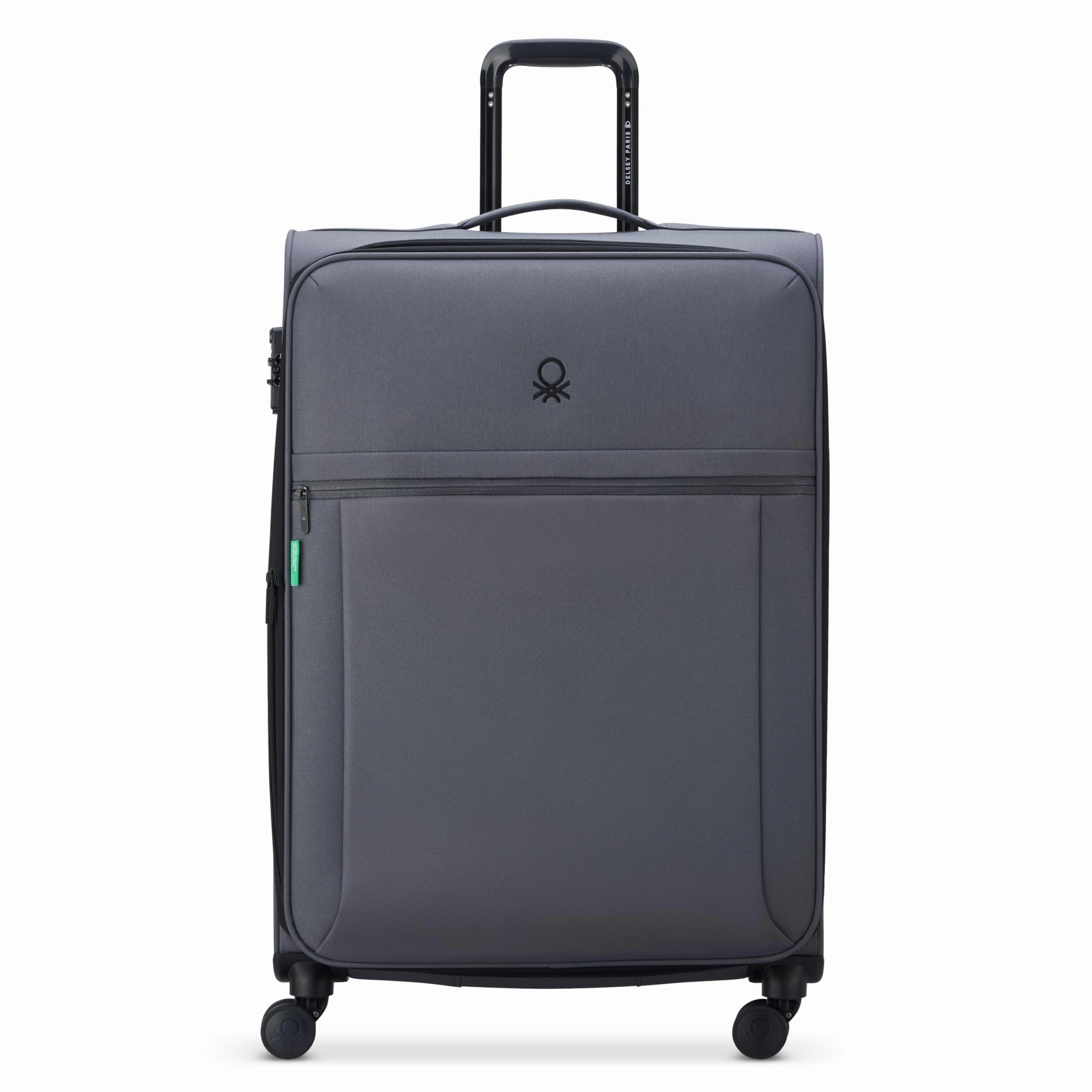 United Colors of Benetton Be Softside Expandable Luggage with Spinner Wheels (Checked-Large 27 Inch)