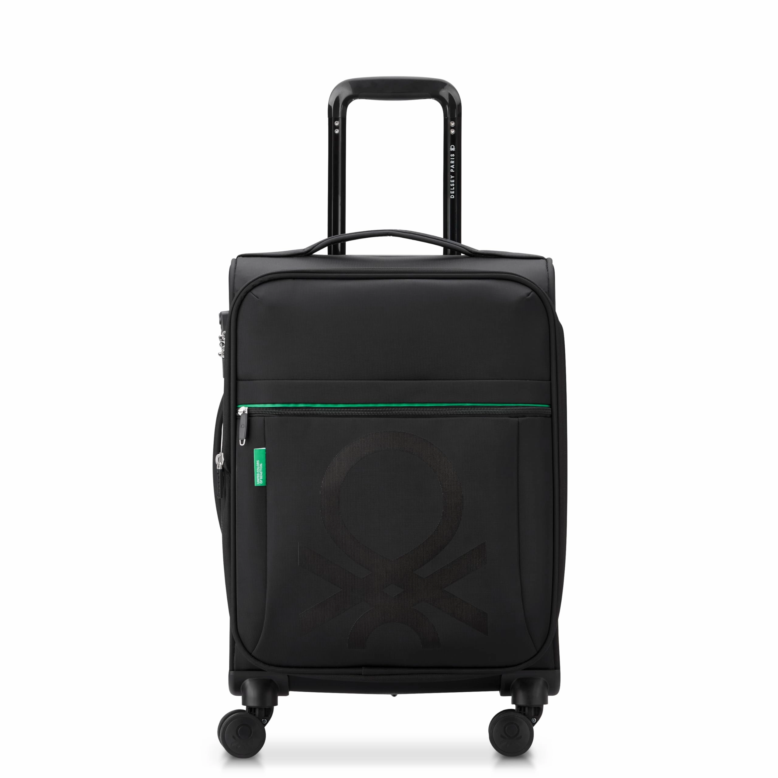 United Colors of Benetton Color Block Softside Expandable Luggage with Spinner Wheels ( Carry-On 19 Inch)
