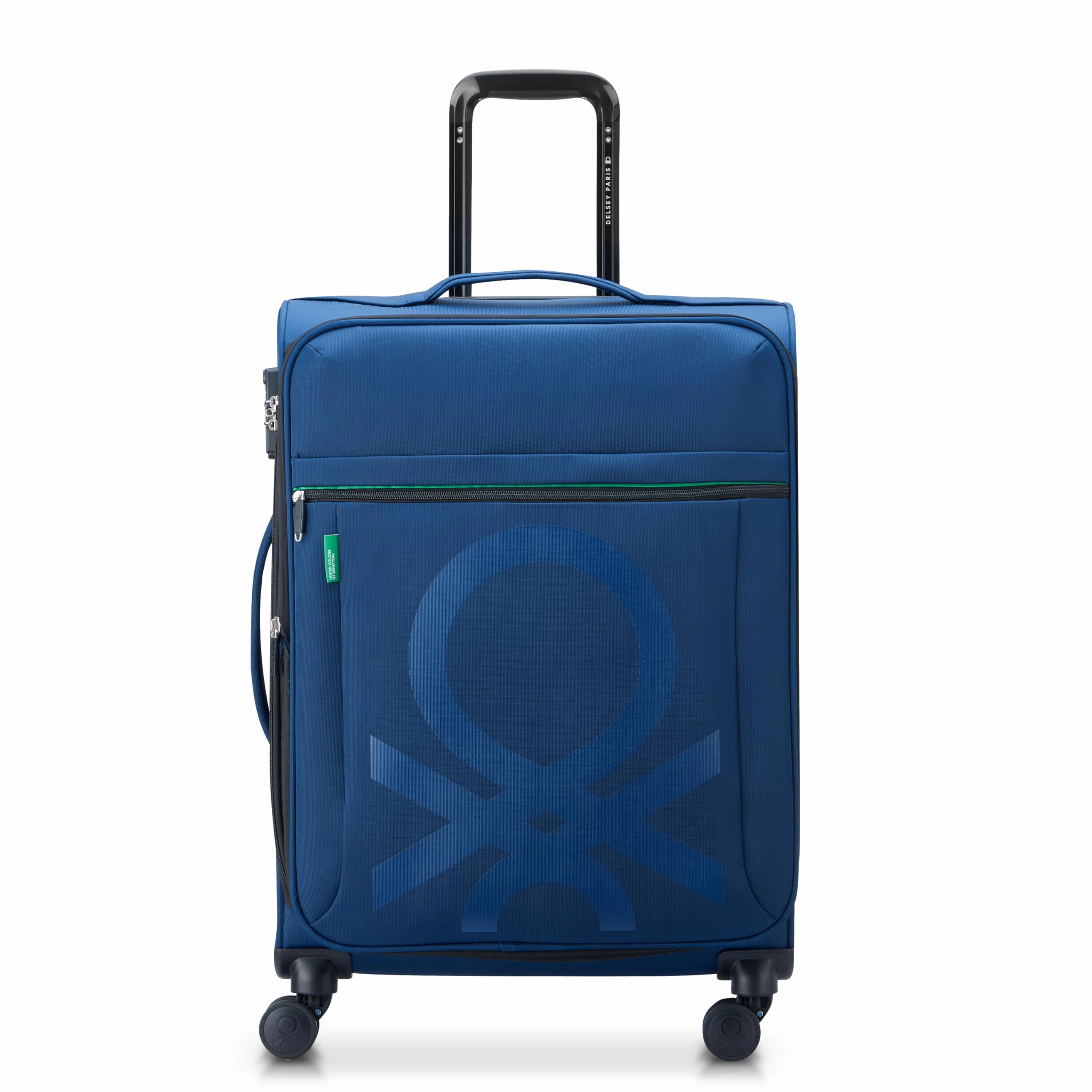 United Colors of Benetton Color Block Softside Expandable Luggage with Spinner Wheels ( Carry-On 19 Inch)