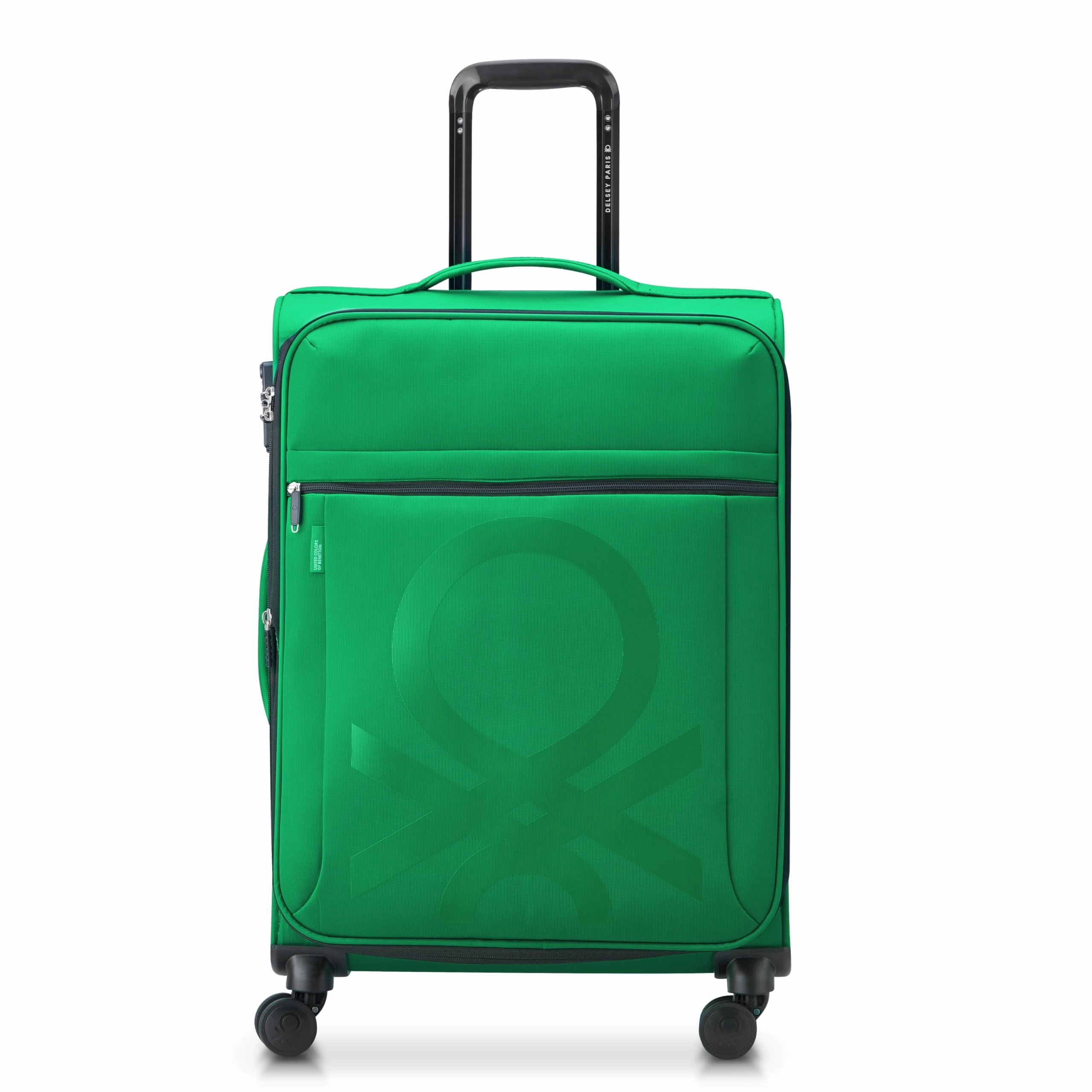 United Colors of Benetton Color Block Softside Expandable Luggage with Spinner Wheels ( Carry-On 19 Inch)