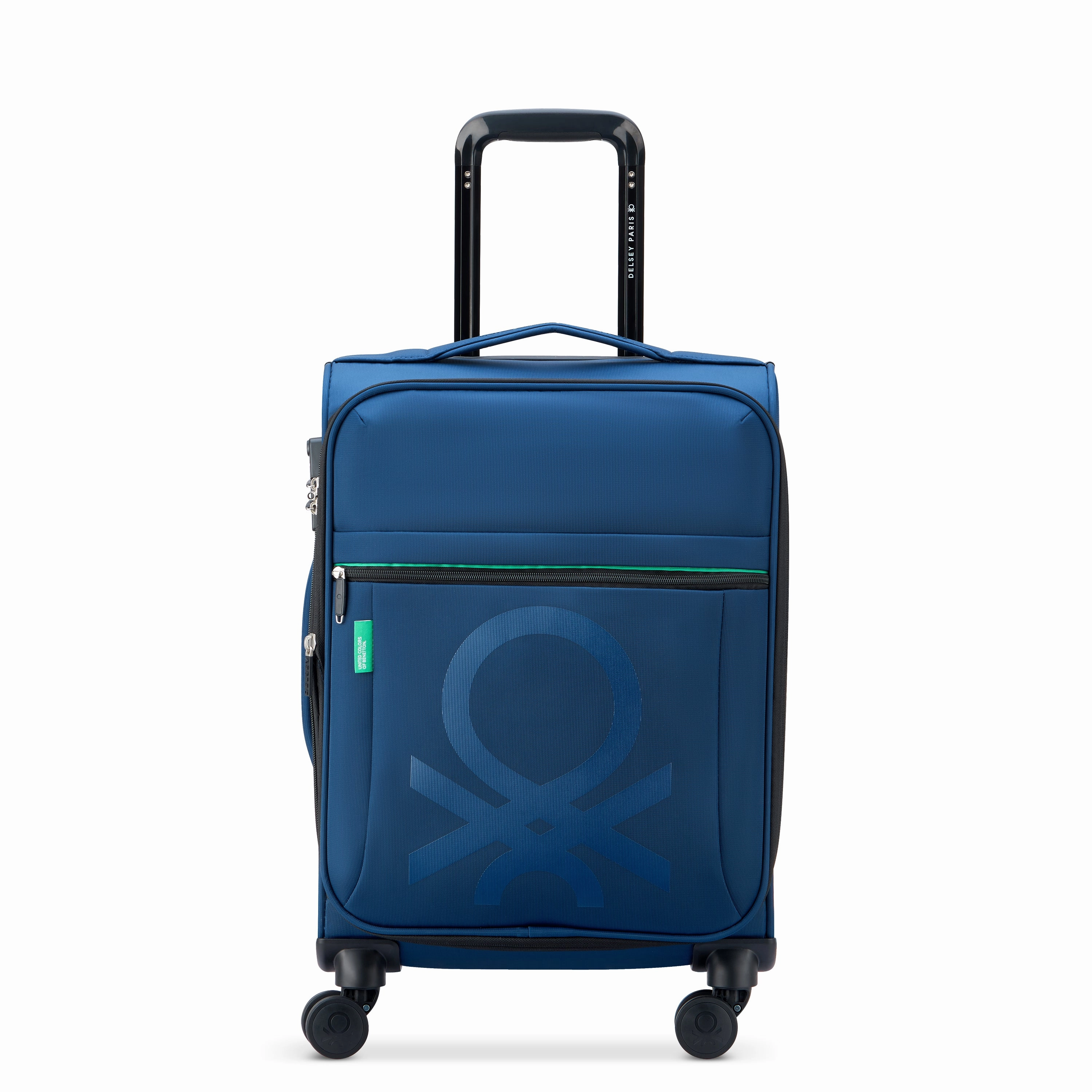 United Colors of Benetton Color Block Softside Expandable Luggage with Spinner Wheels (Checked-Medium 23 Inch)
