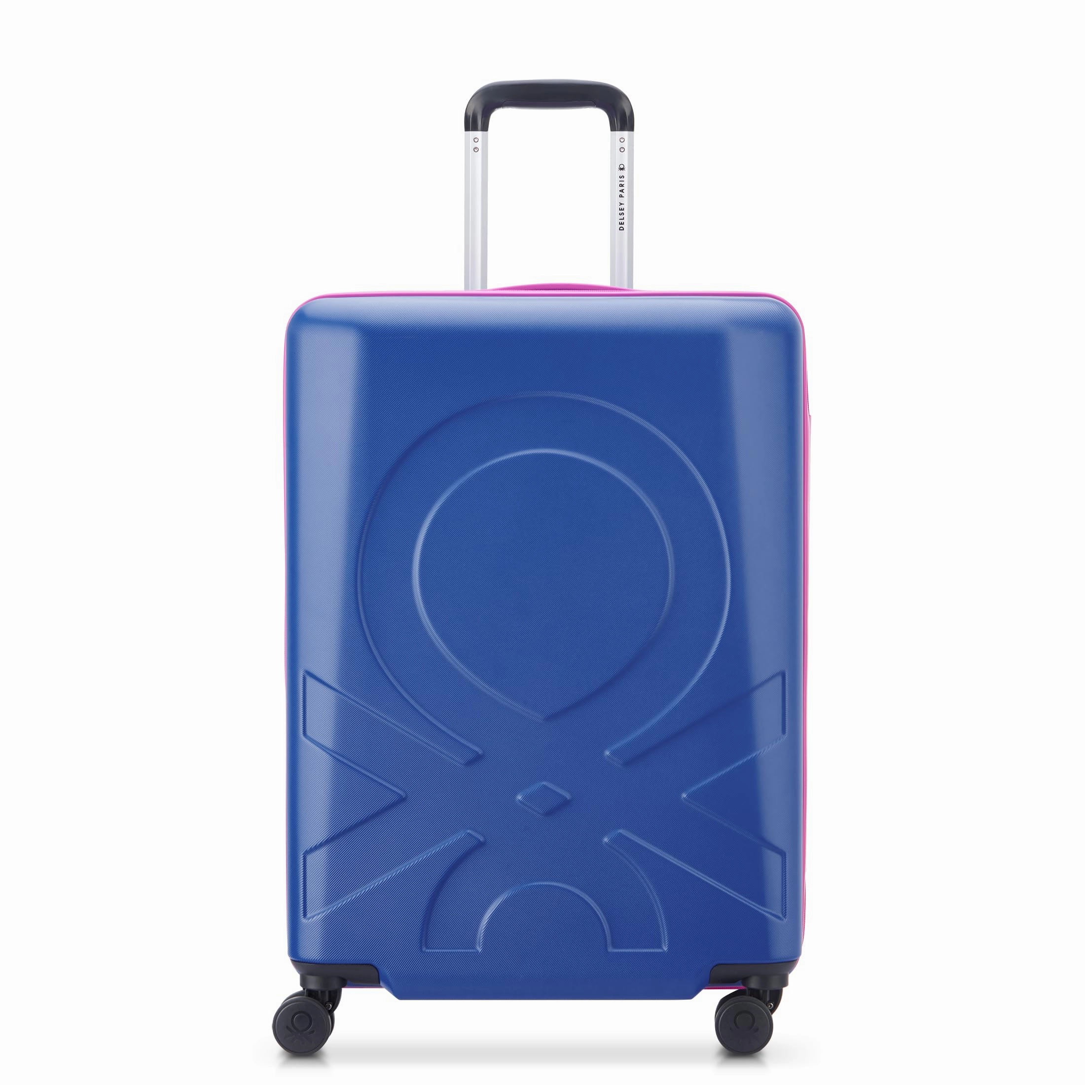 United Colors of Benetton Fabrica Hardside Luggage with Spinner Wheels (Checked-Medium 23 Inch)