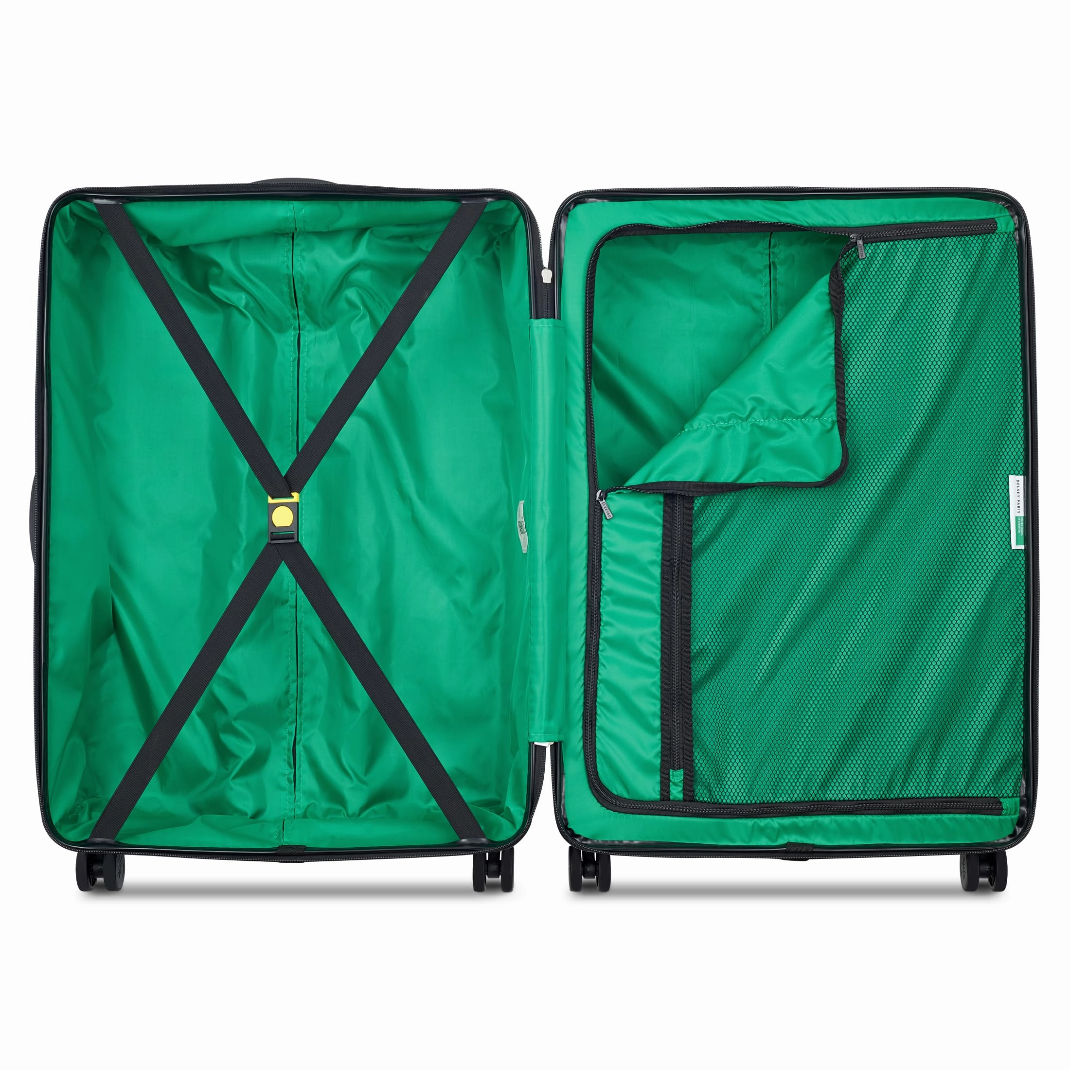 United Colors of Benetton Now Hardside Luggage with Spinner Wheels (3 Piece Set 19/23/27 Inch)