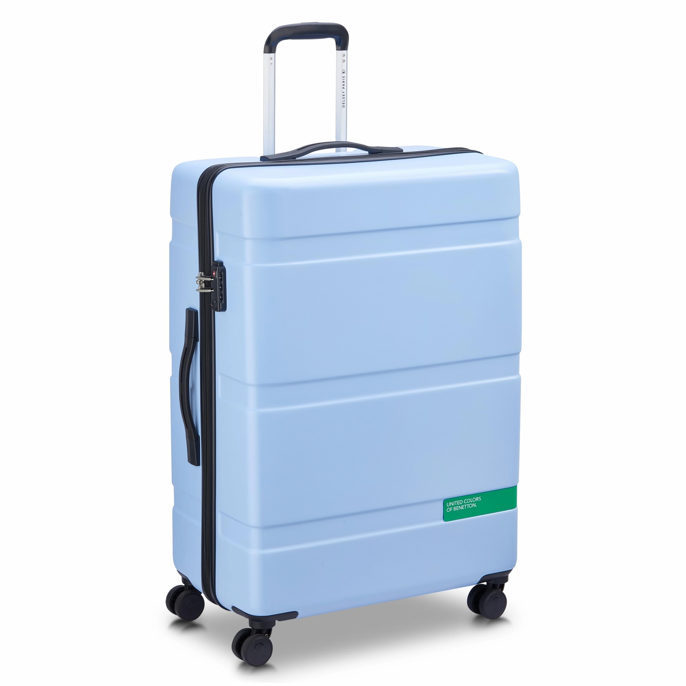 United Colors of Benetton Now Hardside Luggage with Spinner Wheels (3 Piece Set 19/23/27 Inch)