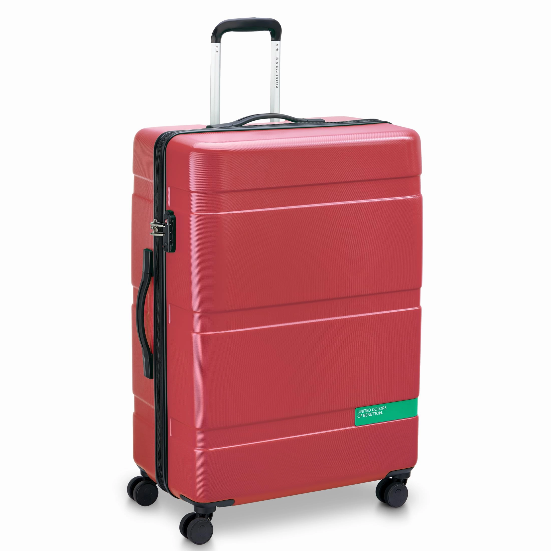 United Colors of Benetton Now Hardside Luggage with Spinner Wheels (3 Piece Set 19/23/27 Inch)