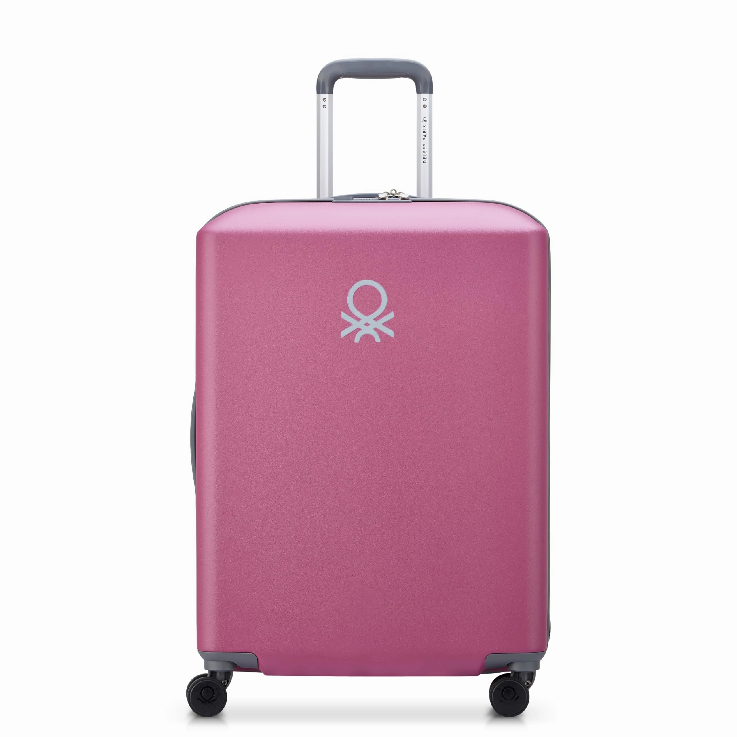 United Colors of Benetton UCB Hardside Luggage with Spinner Wheels (Checked-Medium 23 Inch)