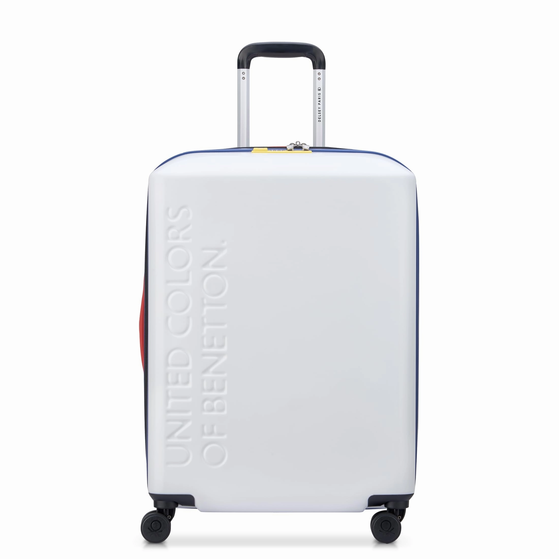 United Colors of Benetton UCB Hardside Luggage with Spinner Wheels (Checked-Medium 23 Inch)